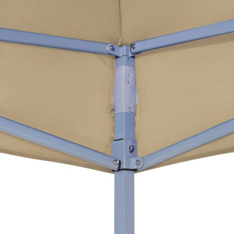 Dach do namiotu imprezowego, 6 x 3 m, beżowy, 270 g/m²