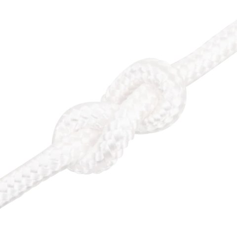 Linka żeglarska, biała jednolita, 18 mm, 100 m, polipropylen