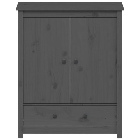 Szafka, szara, 83x41,5x100 cm, lite drewno sosnowe