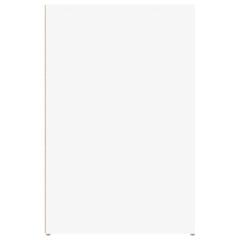 Biurko, białe, 100x49x75 cm, materiał drewnopochodny