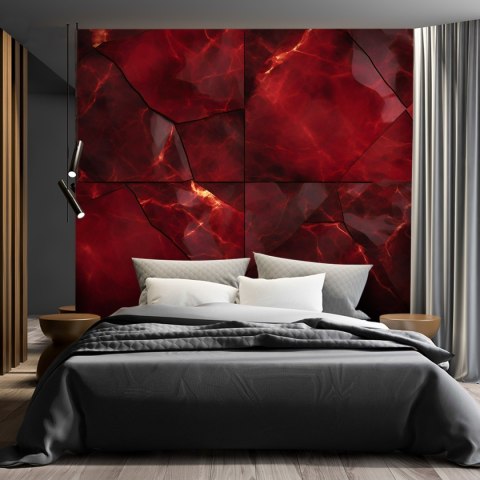 Fototapeta, Czerwony marmur 3D - 300x210