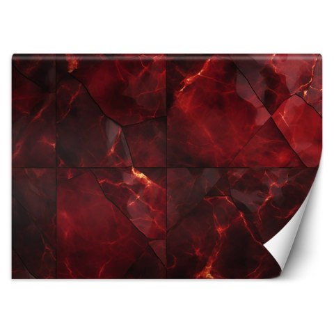 Fototapeta, Czerwony marmur 3D - 400x280