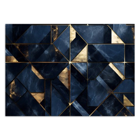 Fototapeta, Niebieski marmur 3D - 400x280