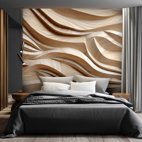 Fototapeta, Fale abstrakcja 3D - 100x70