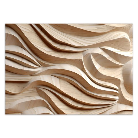 Fototapeta, Fale abstrakcja 3D - 350x245