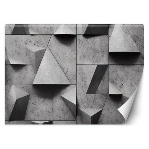 Fototapeta, Geometryczne kształty beton 3D - 400x280