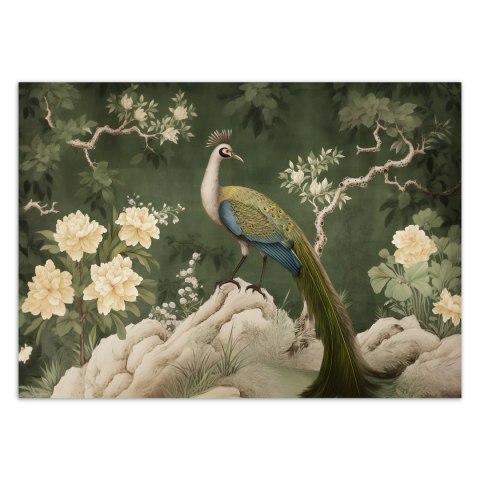 Fototapeta, Orientalny paw zielony - 150x105