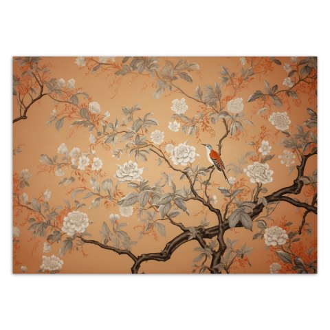 Fototapeta, Ptak Drzewo Chinoiserie - 150x105