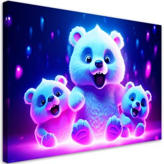 Obraz na płótnie, Uroczy niedźwiadek polarny - 120x80