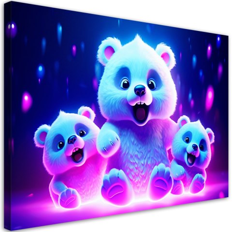 Obraz na płótnie, Uroczy niedźwiadek polarny - 120x80