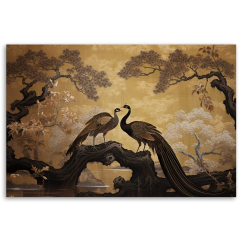 Obraz na płótnie, Pawie Drzewo Bonsai - 90x60
