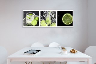 Obraz na płótnie, Limonka drink panorama - 120x40