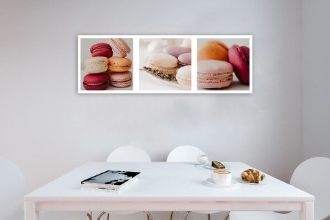 Obraz na płótnie, Makaroniki do kuchni - 120x40