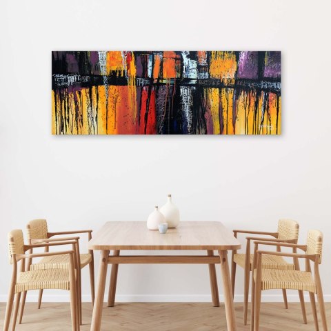 Obraz na płótnie, Kolorowa abstrakcja - 90x30
