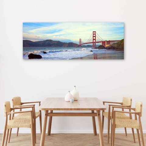 Obraz na płótnie, Golden Gate Bridge - 120x40