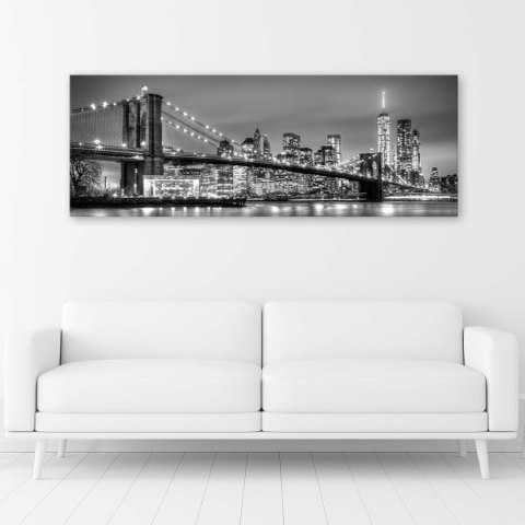 Obraz na płótnie, Most Brookliński - 120x40