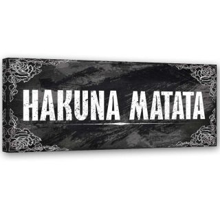Obraz na płótnie, Napis Król Lew Hakuna Matata - 150x50