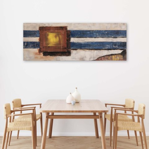 Obraz na płótnie, Niebieskie linie - 120x40