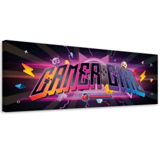 Obraz na płótnie, Napis gaming zone - 120x40