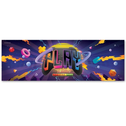 Obraz na płótnie, Symbole gry, neon - 150x50