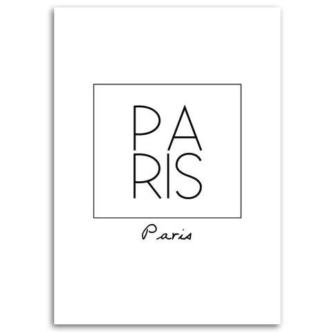 Obraz na płótnie, Napis Paris - 70x100