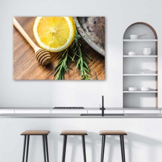 Obraz na płótnie, Cytryna i rozmaryn - 90x60