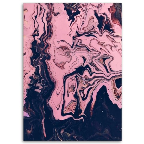 Obraz na płótnie, Abstrakcja różowa malowana - 40x60