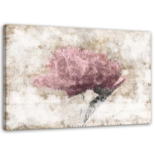 Obraz na płótnie, Abstrakcyjne kwiaty Shabby Chic - 100x70