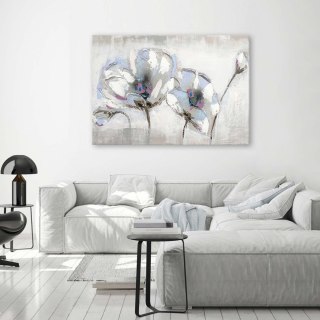 Obraz na płótnie, Malowane kwiaty shabby chic - 90x60