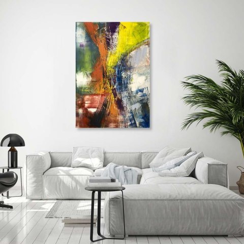 Obraz na płótnie, Abstrakcja Feeria barw - 80x120