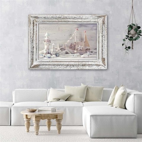 Obraz na płótnie, Pamiątki znad morza shabby chic - 120x80