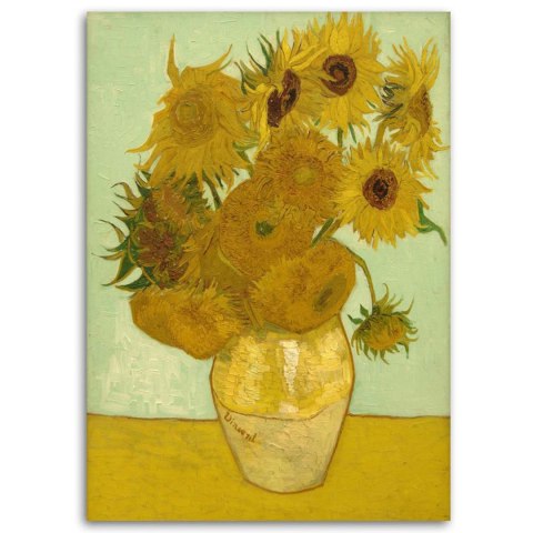 Obraz na płótnie, Słoneczniki - V. van Gogh reprodukcja - 70x100