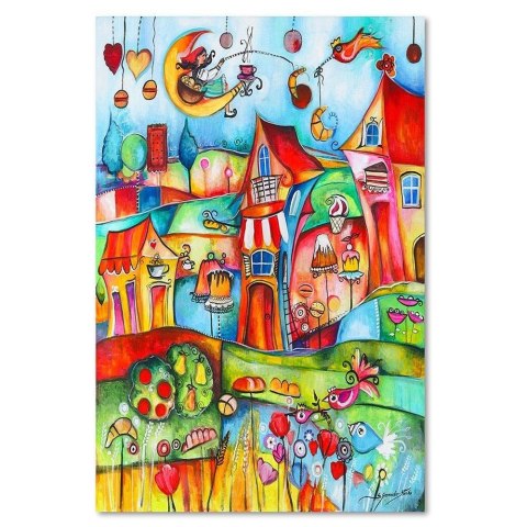 Obraz na płótnie, Bajkowe miasteczko - 40x60
