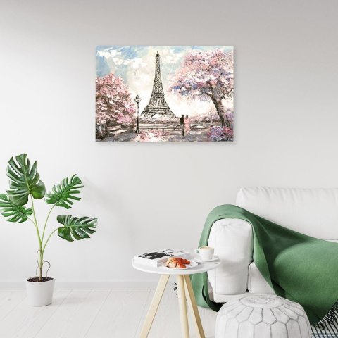 Obraz na płótnie, Wieża Eiffla wiosną - 60x40