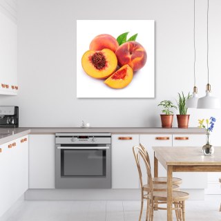 Obraz na płótnie, Owoce brzoskwinia - 60x60