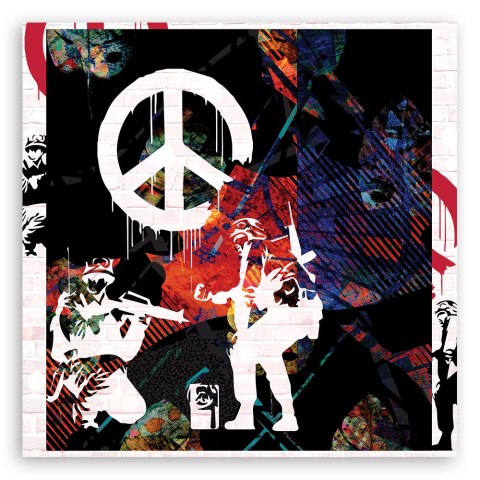 Obraz, Banksy CND Soliders - 30x30