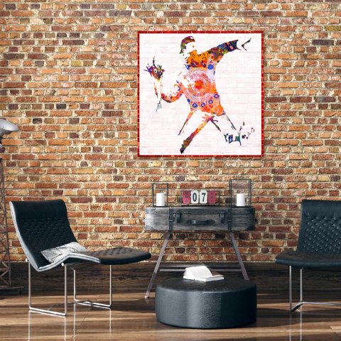 Obraz, Banksy Flower Thrower - 50x50