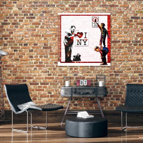 Obraz na płótnie, Banksy I love New York - 50x50
