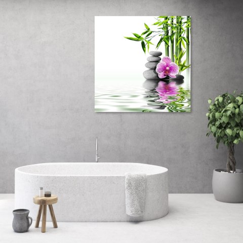 Obraz na płótnie, Ogród wodny zen - 50x50