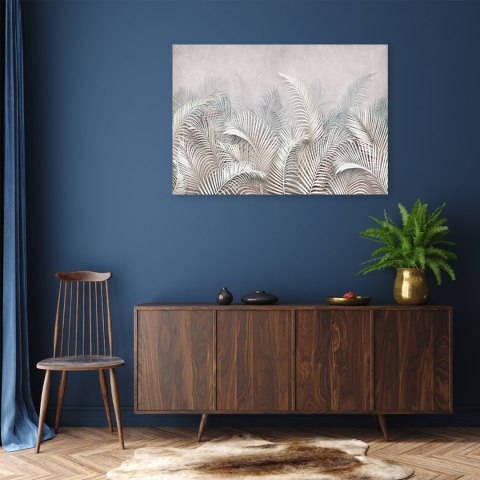 Obraz na płótnie, Liście palmy 3D - 120x80