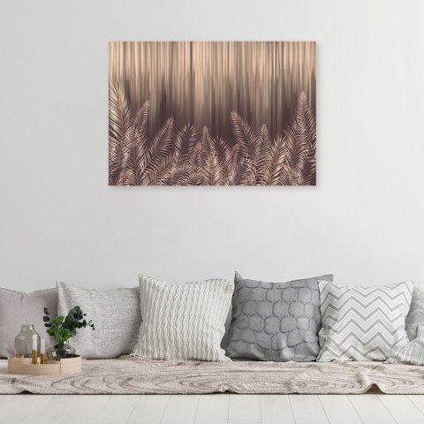 Obraz na płótnie, Egzotyczne liście palmy 3D - 100x70