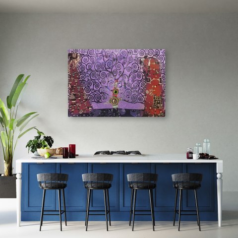 Obraz, Fioletowe drzewo życia abstrakcja - 90x60