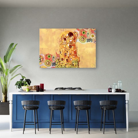 Obraz na płótnie, Gustav Klimt Spełnienie Kobieta Abstrakcja - 100x70