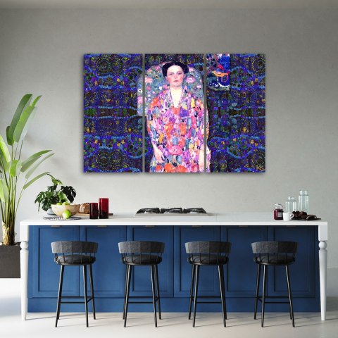 Obraz trzyczęściowy na płótnie, Portret Eugenia Primaves - 90x60