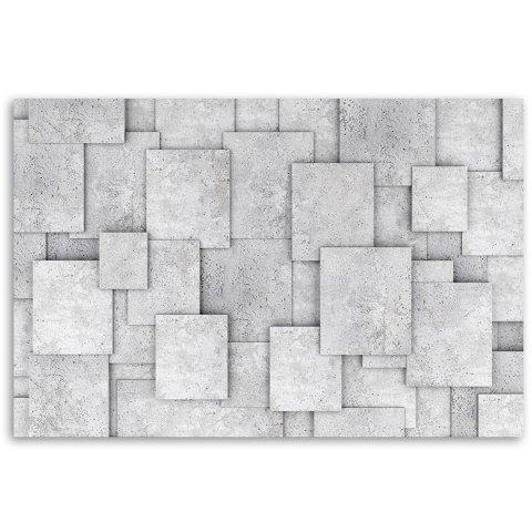 Obraz na płótnie, Geometryczna abstrakcja z betonu - 60x40