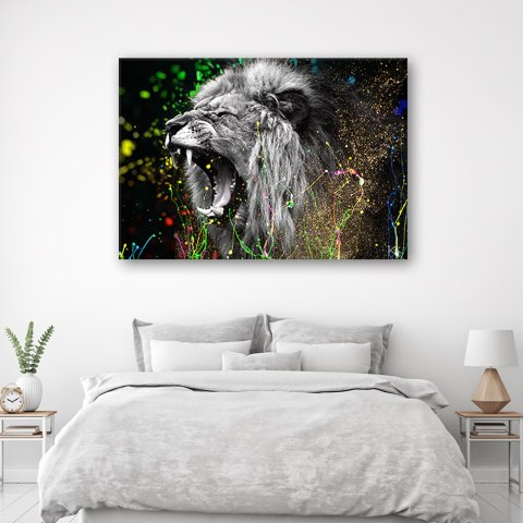 Obraz, Lew zwierze natura - 90x60