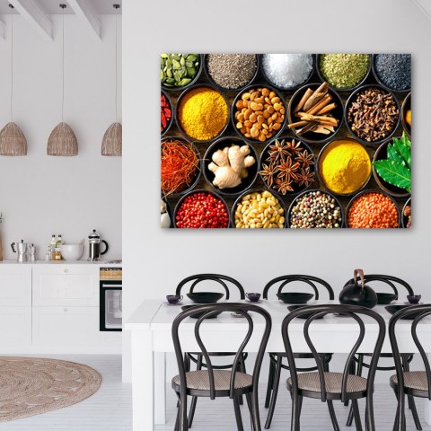Obraz na płótnie, Zioła przyprawy do kuchni - 60x40