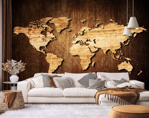 Fototapeta, Mapa świata - 400x280
