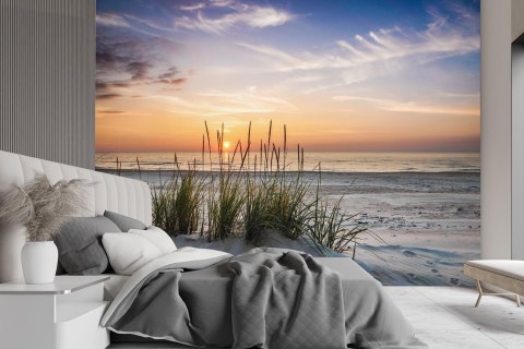 Fototapeta, Zachód słońca na plaży - 400x280