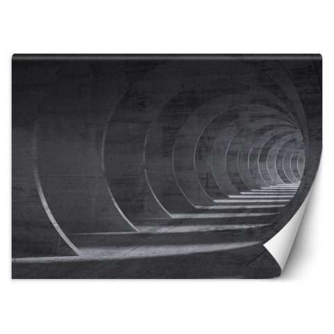 Fototapeta, Tunel szary 3D - 200x140
